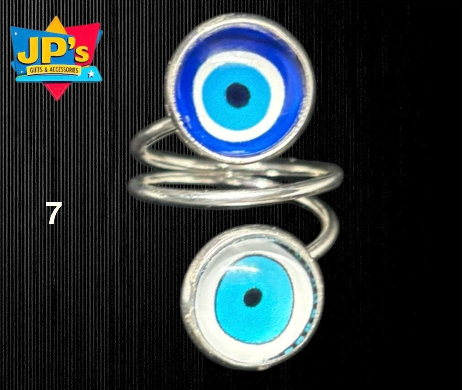Evil Eye Double Rings image 1
