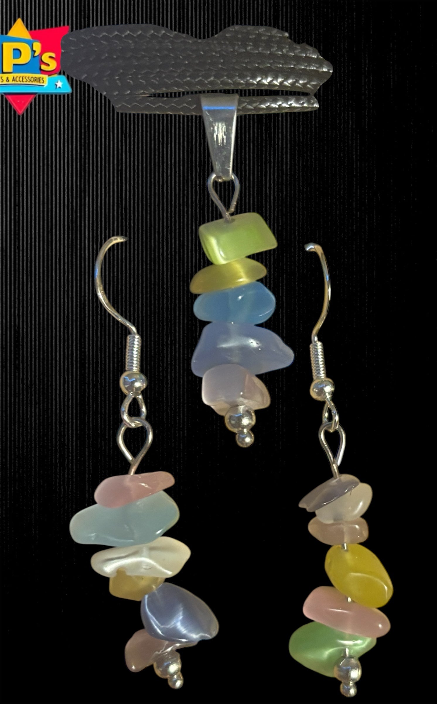 Gemstone Chip Earring & Necklace Giftsets image 9
