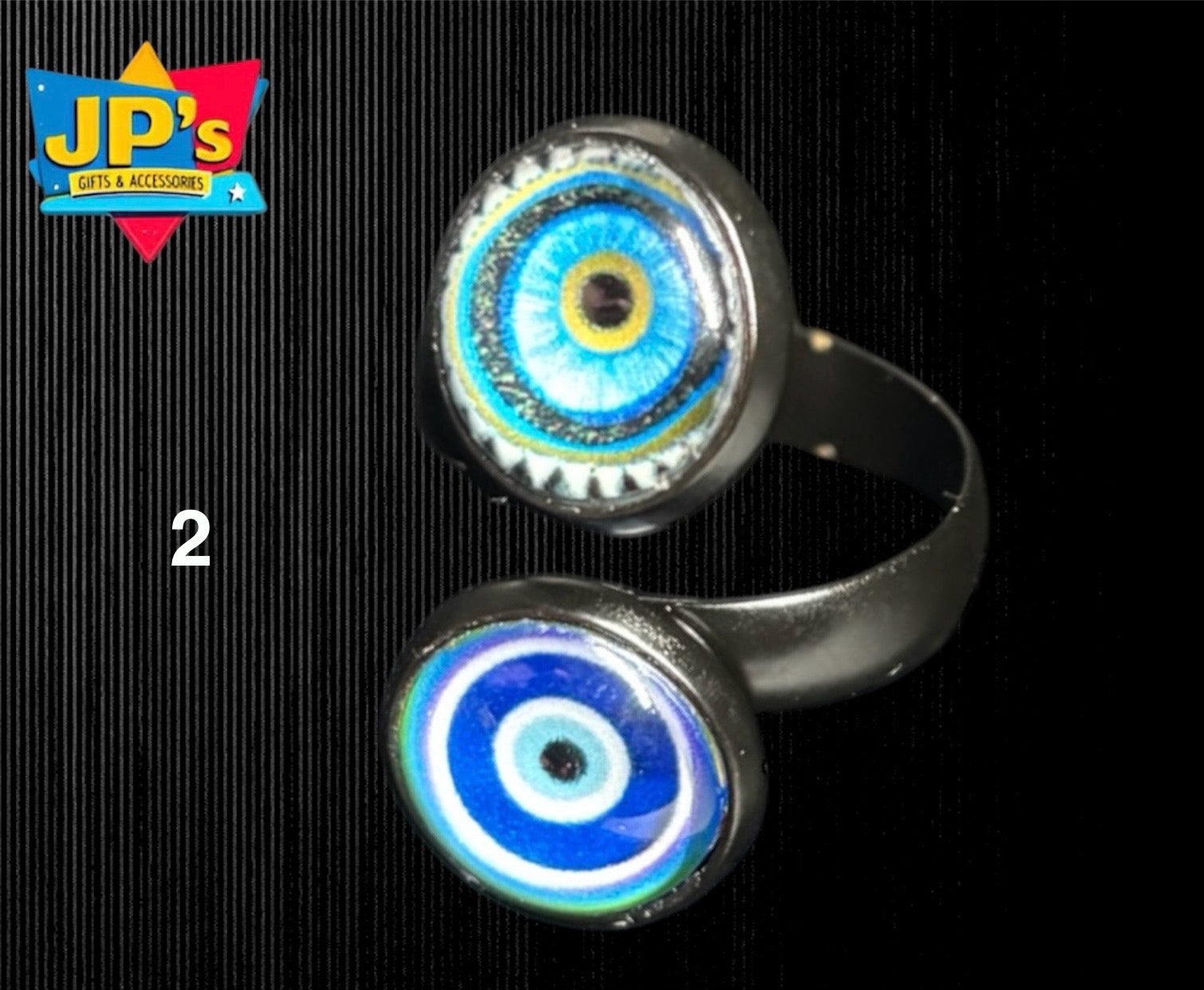 Evil Eye Double Rings image 6