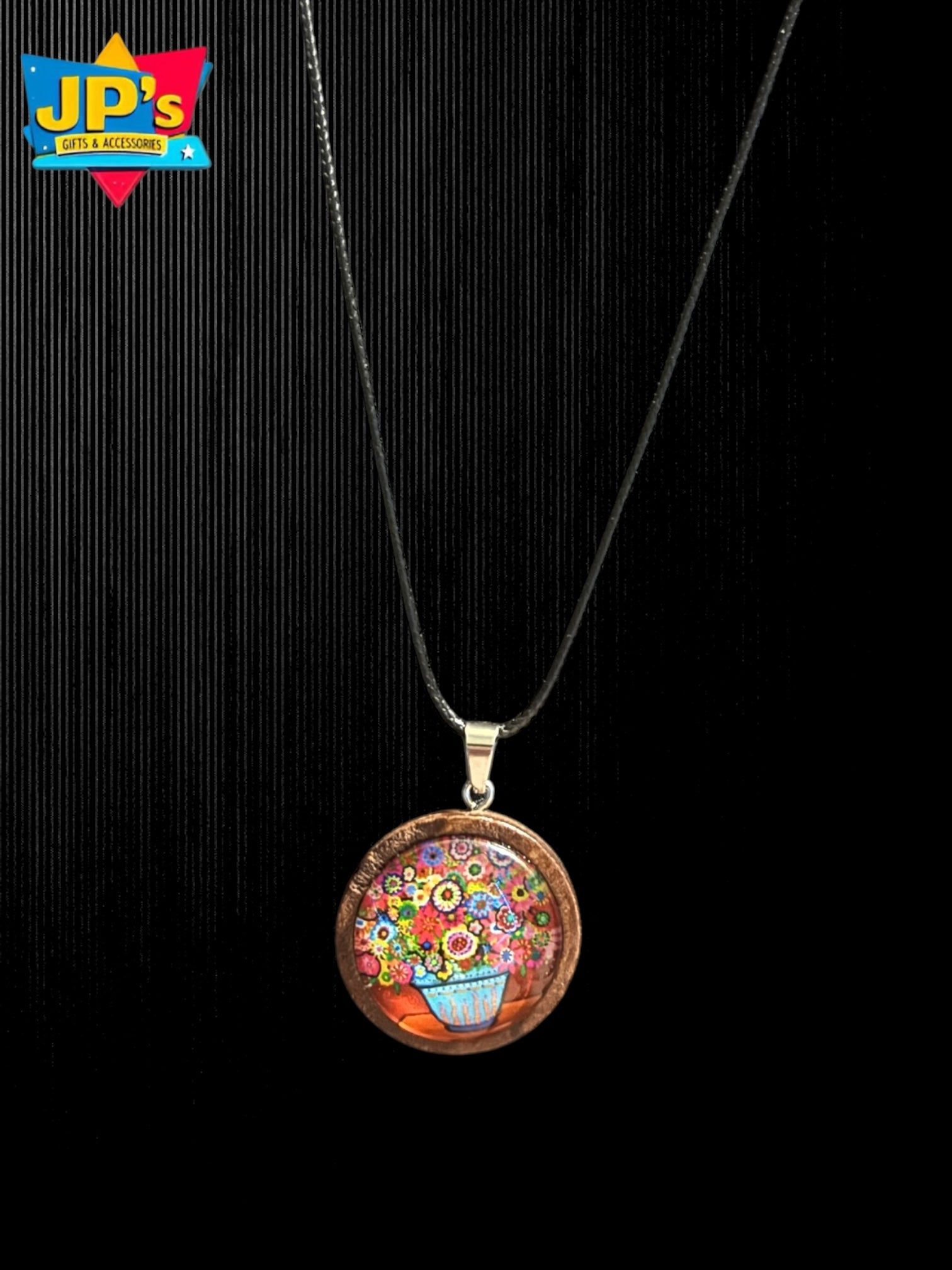 Wooden Cabochon Tree Pendant Necklaces image 4