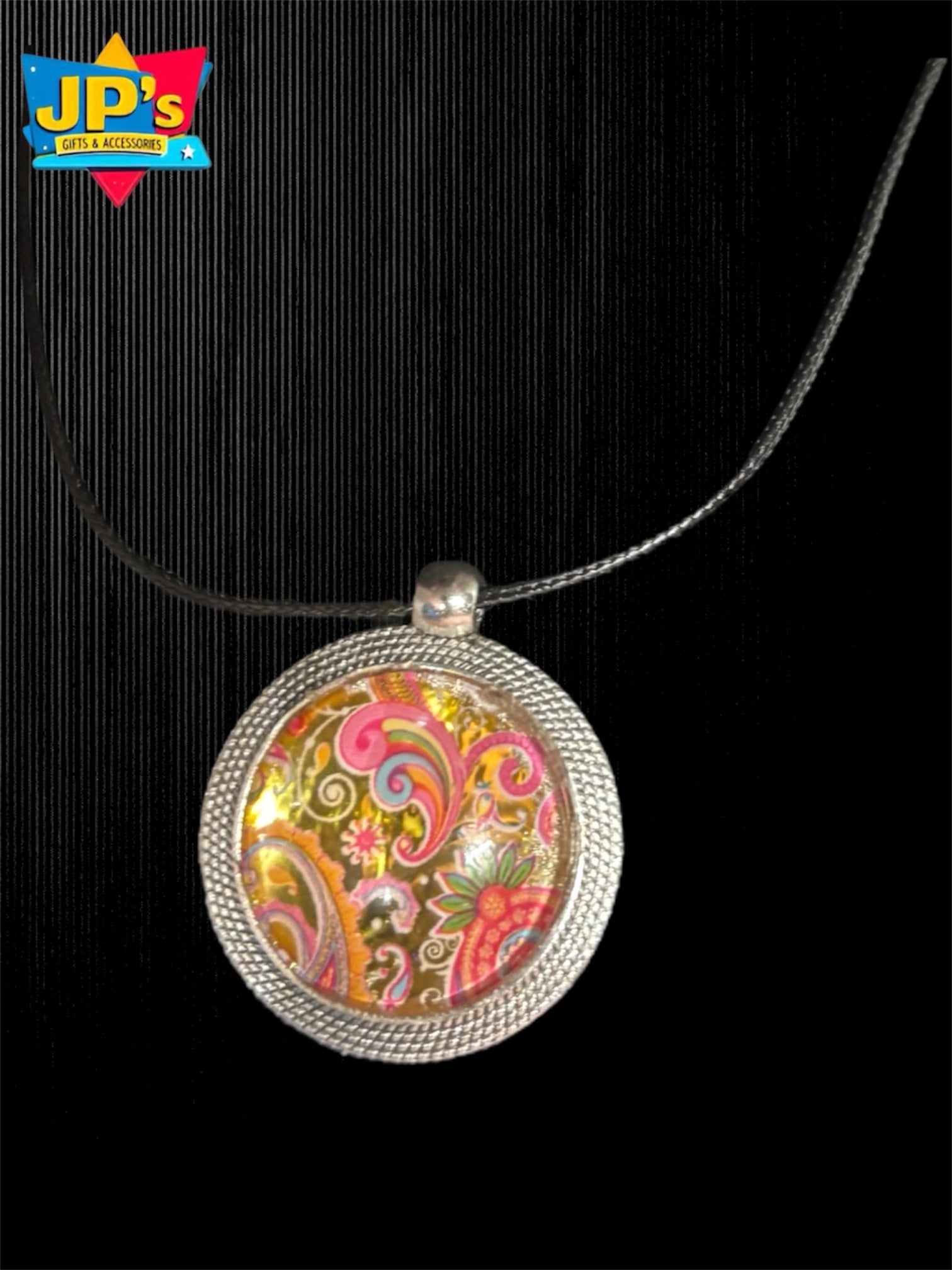 Small Patterned Cabochon Necklaces image 4