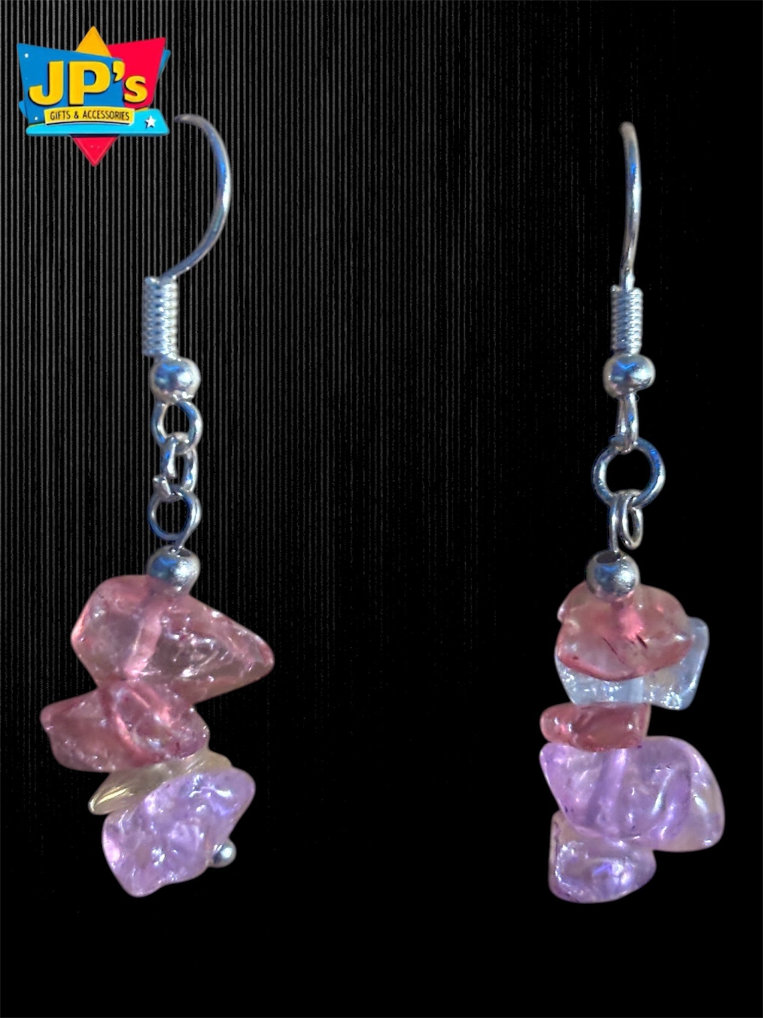 Gemstone Chip Earrings image 1