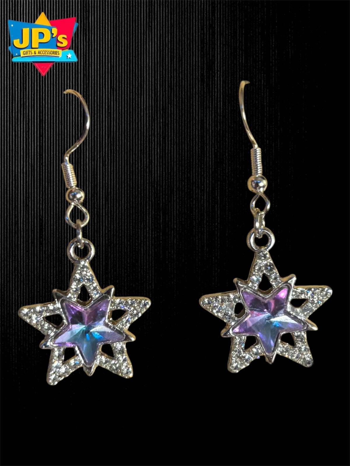 Dazzling Silver Plated Star Earrings image 3