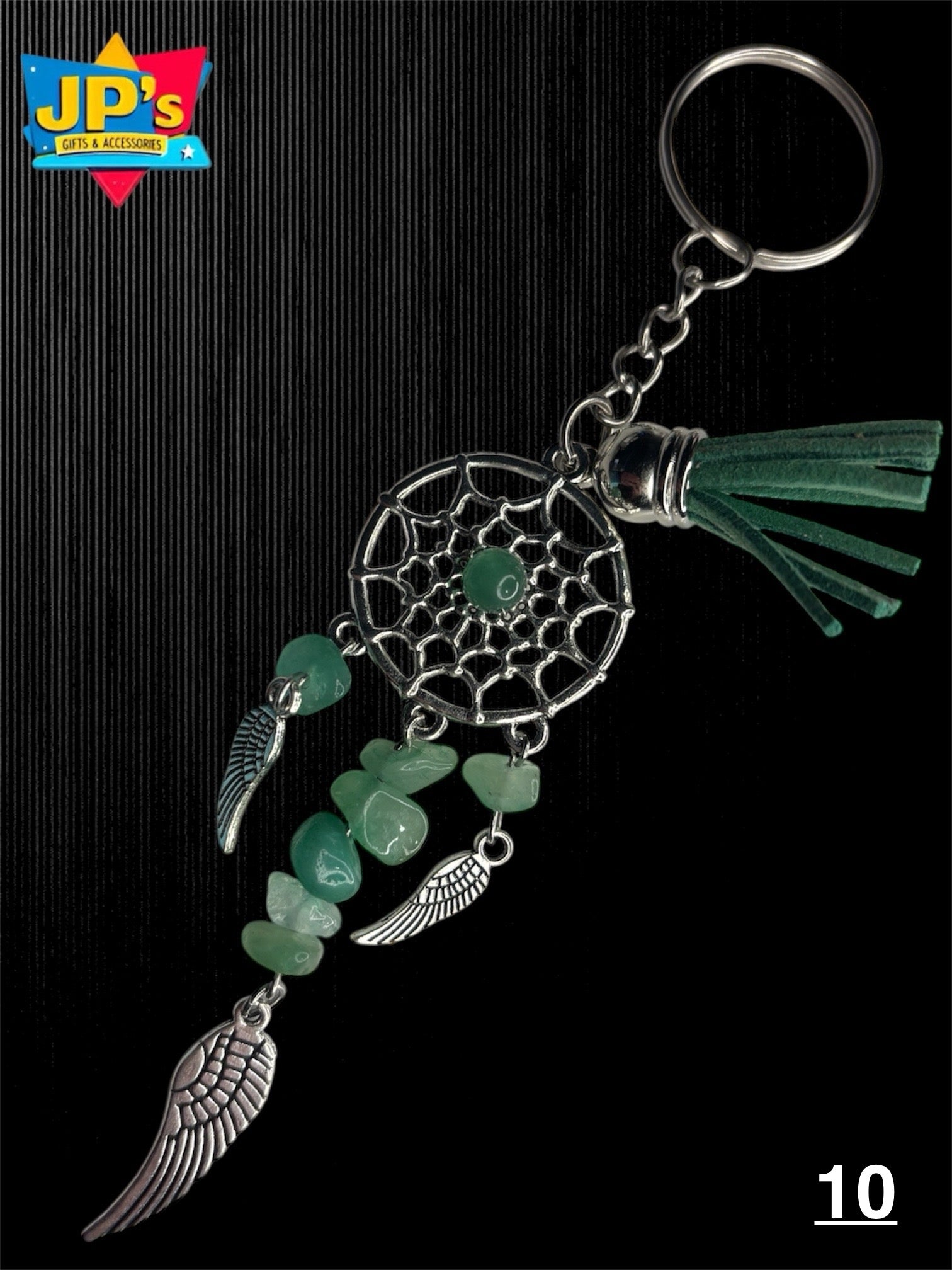Gemstone Angelwing Dreamcatcher Keyrings image 10