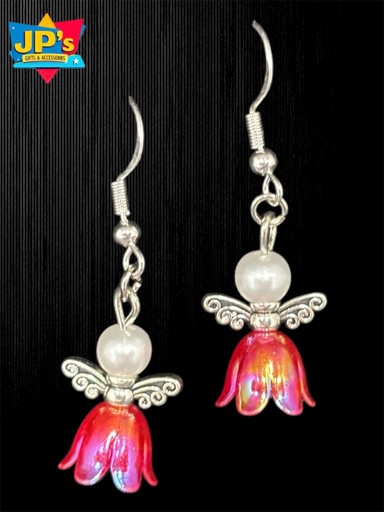 Beaded Flower Girl Earrings image 1