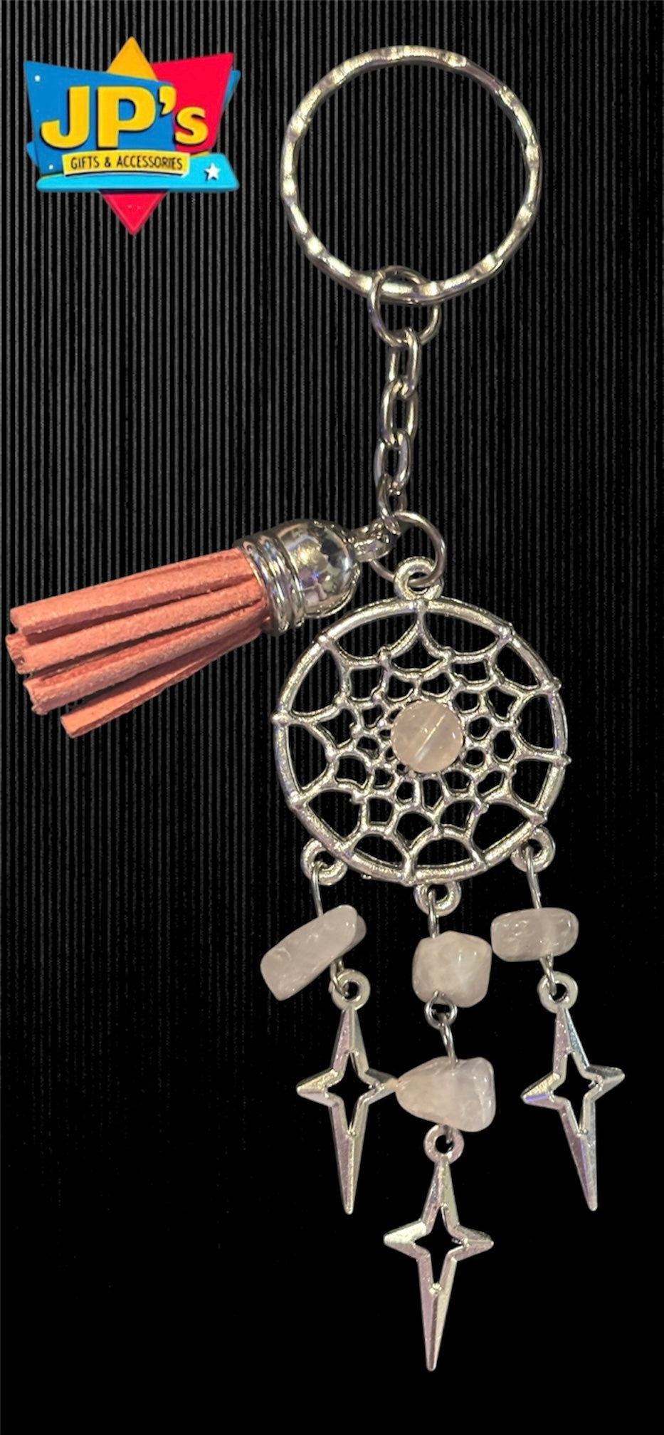 Gemstone Star Dreamcatcher Keyrings image 6