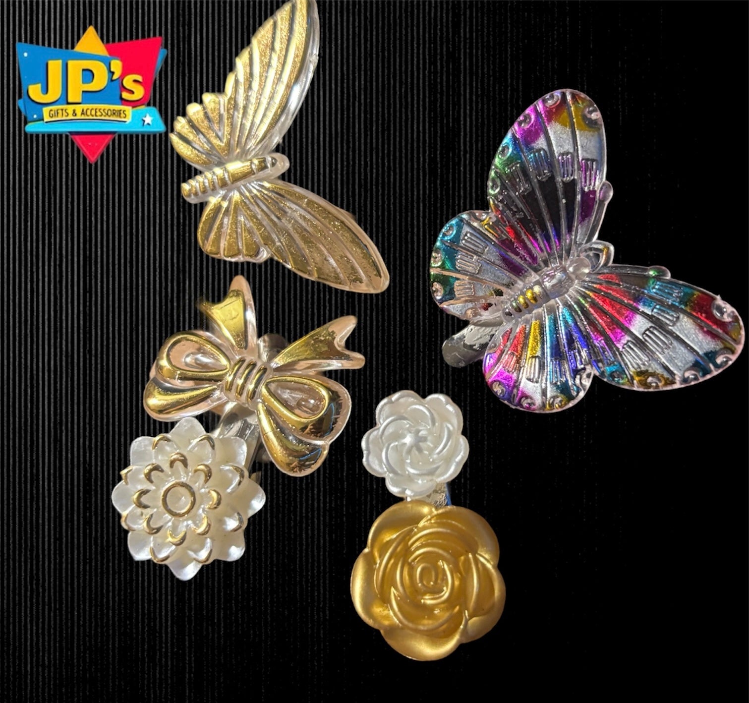 Floral Themed Hair Clip Sets image 1