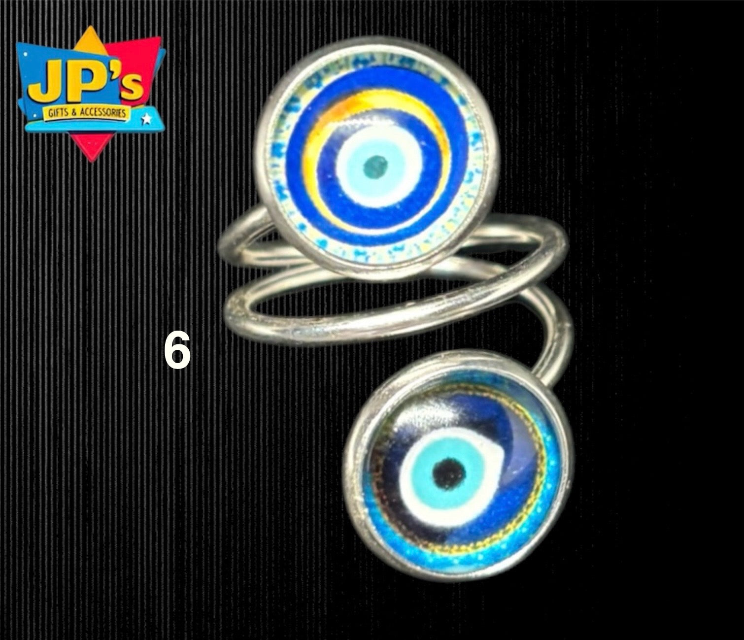 Evil Eye Double Rings image 4