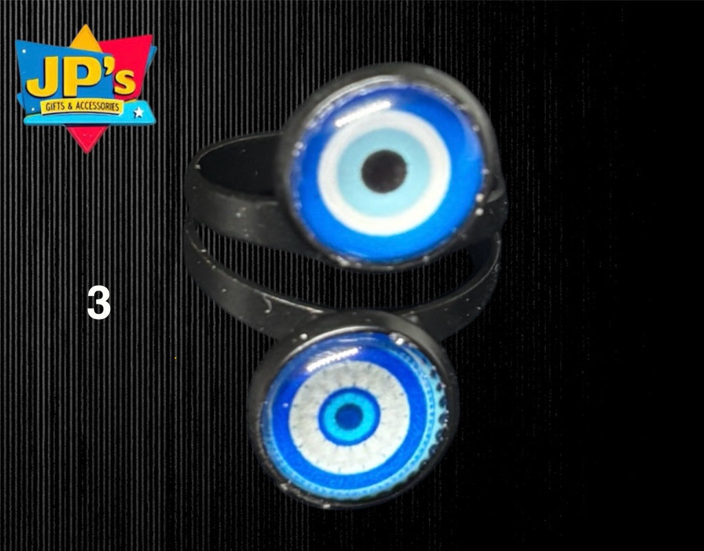 Evil Eye Double Rings image 5