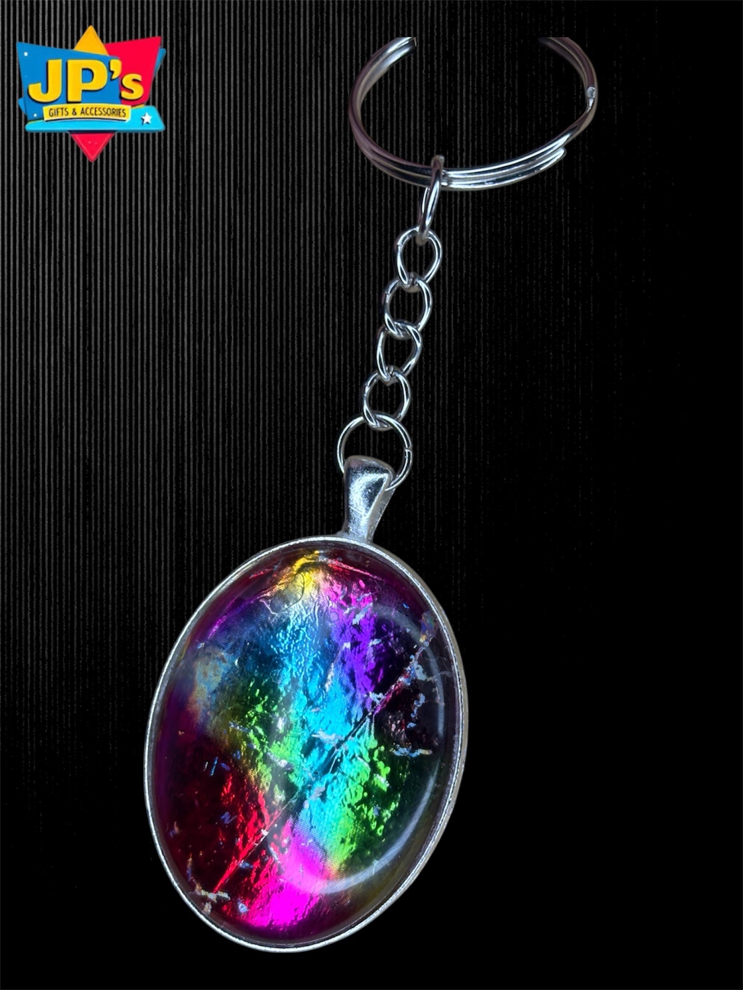 Rainbow Pattern Keyrings