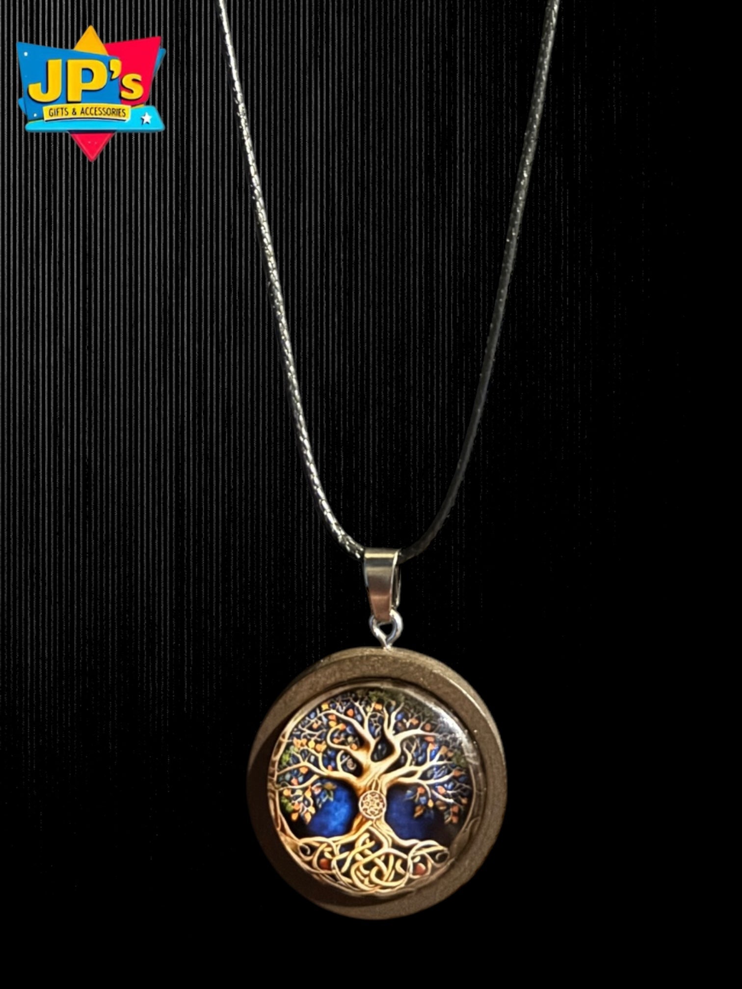 Wooden Cabochon Tree Pendant Necklaces image 7