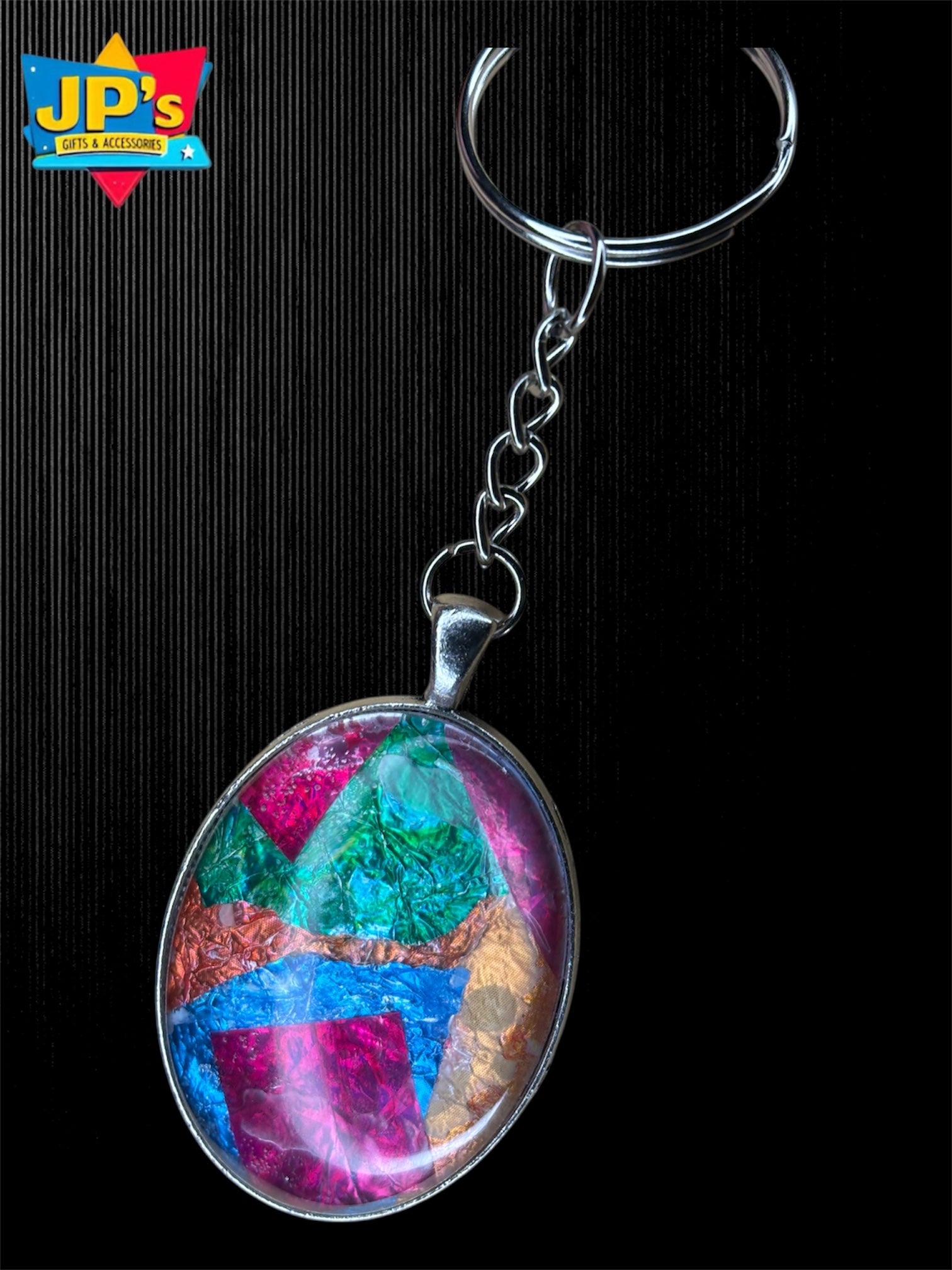 Rainbow Pattern Keyrings