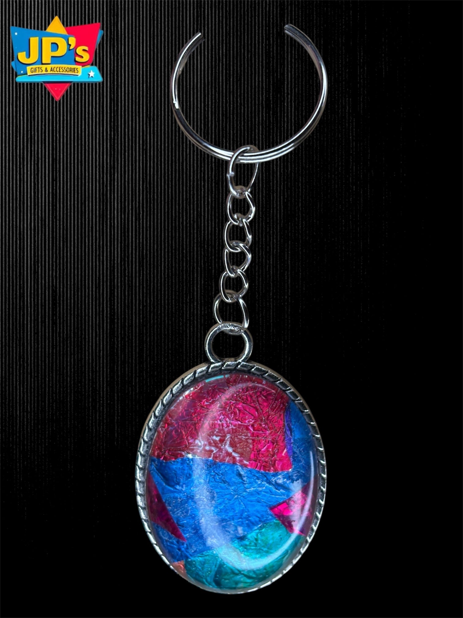 Rainbow Pattern Keyrings