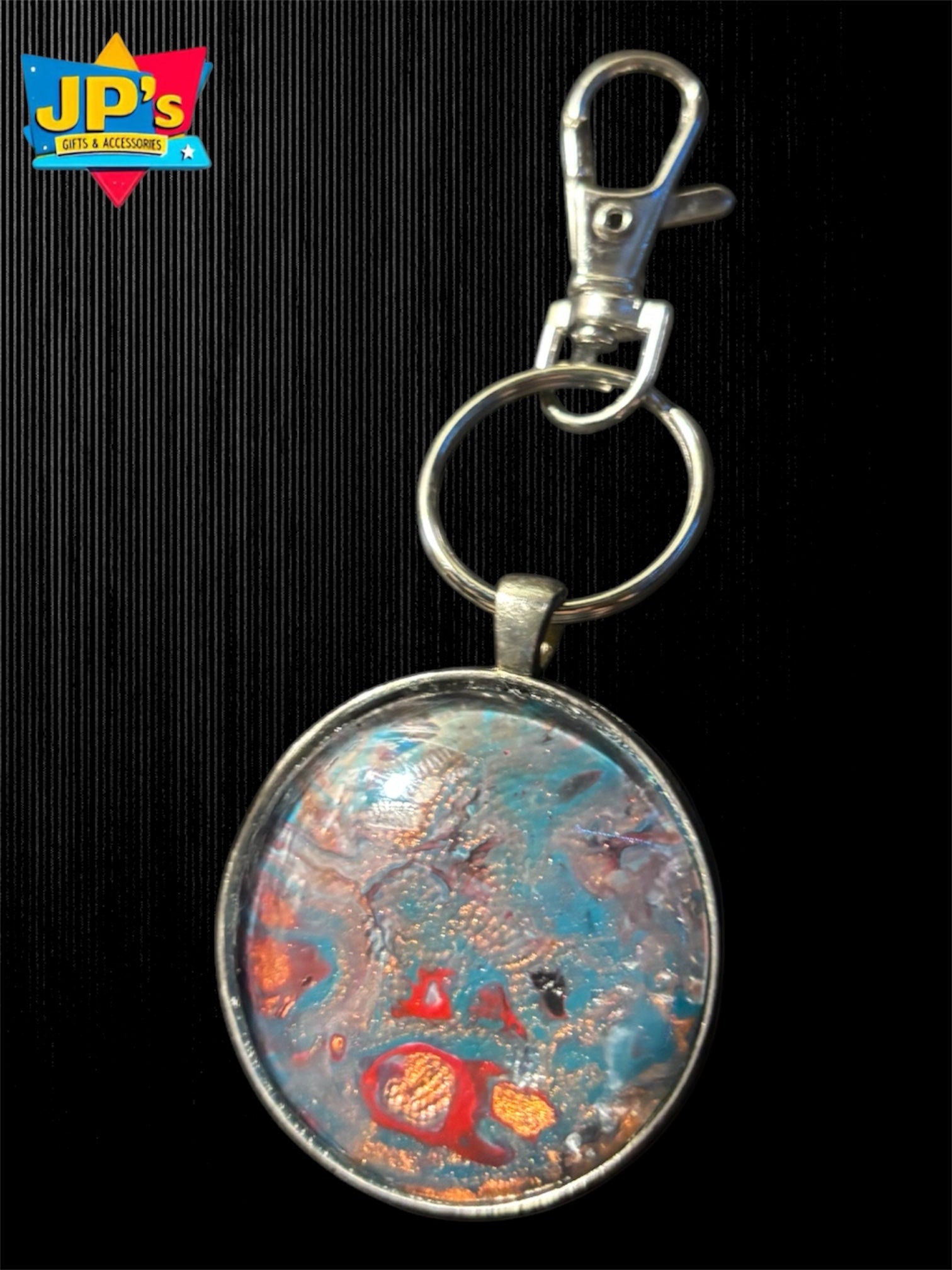 Patterned Cabochon Keyrings image 4