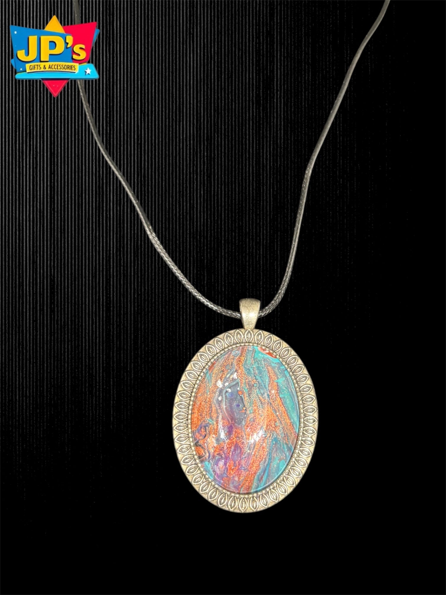 Large Patterned Pendant Necklaces image 11