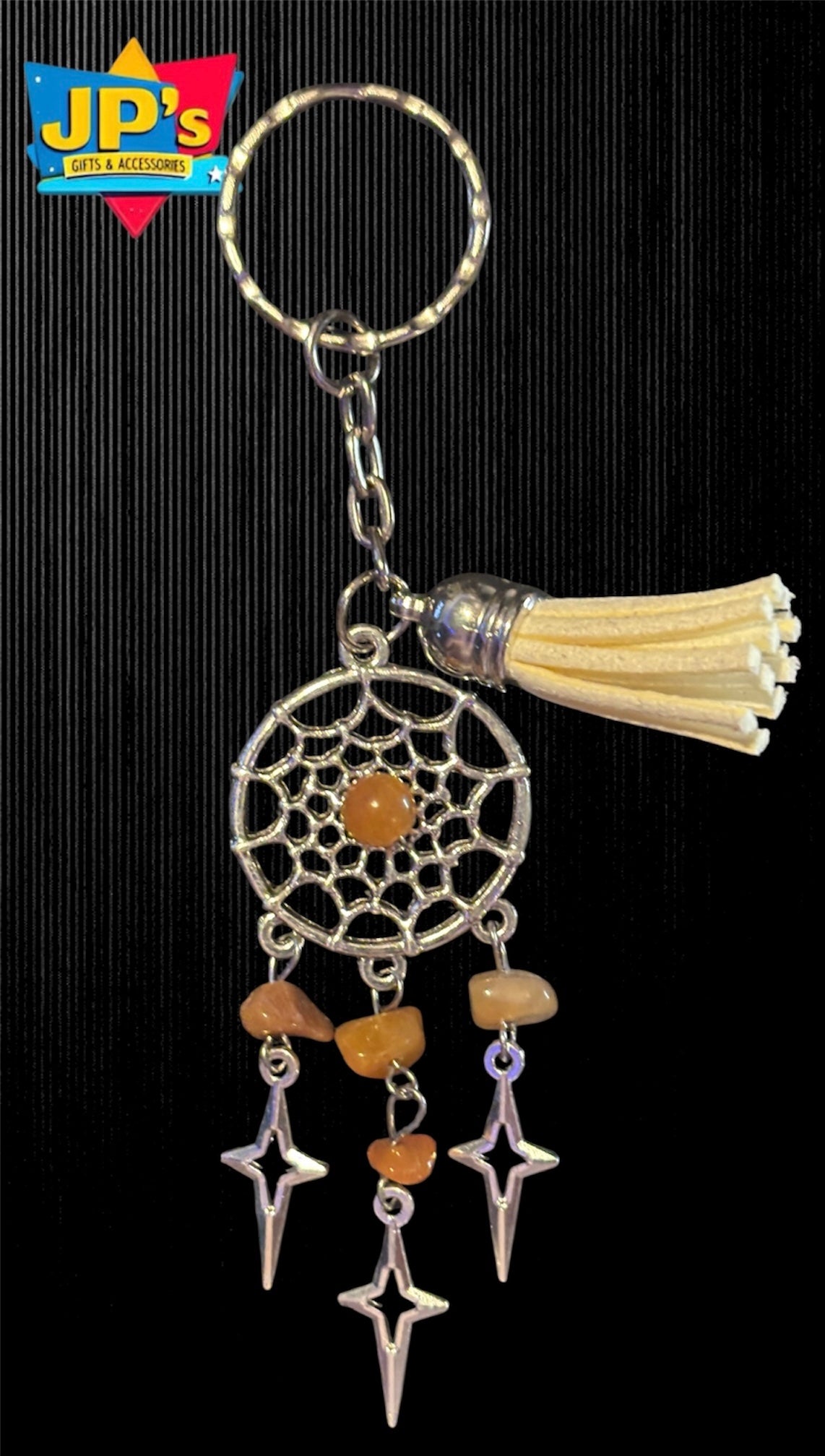 Gemstone Star Dreamcatcher Keyrings image 4
