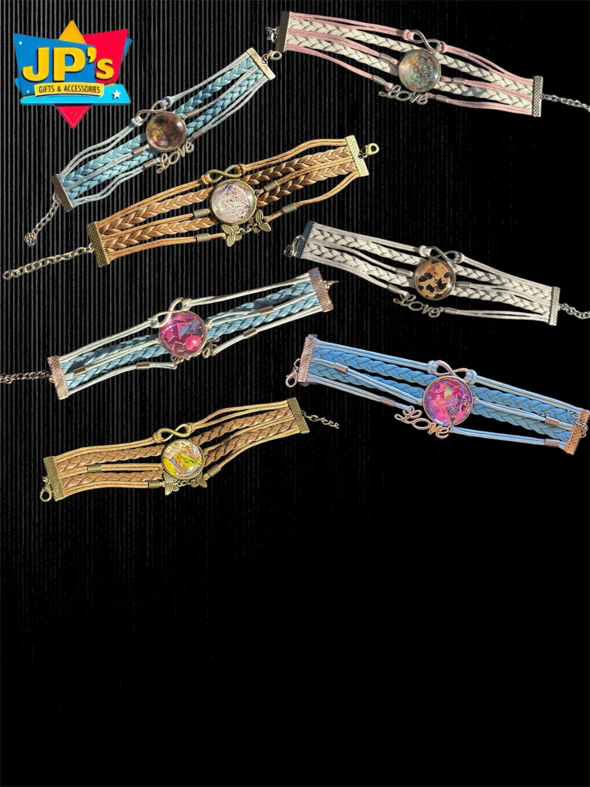 Patterned Cabochon Bracelets image 0