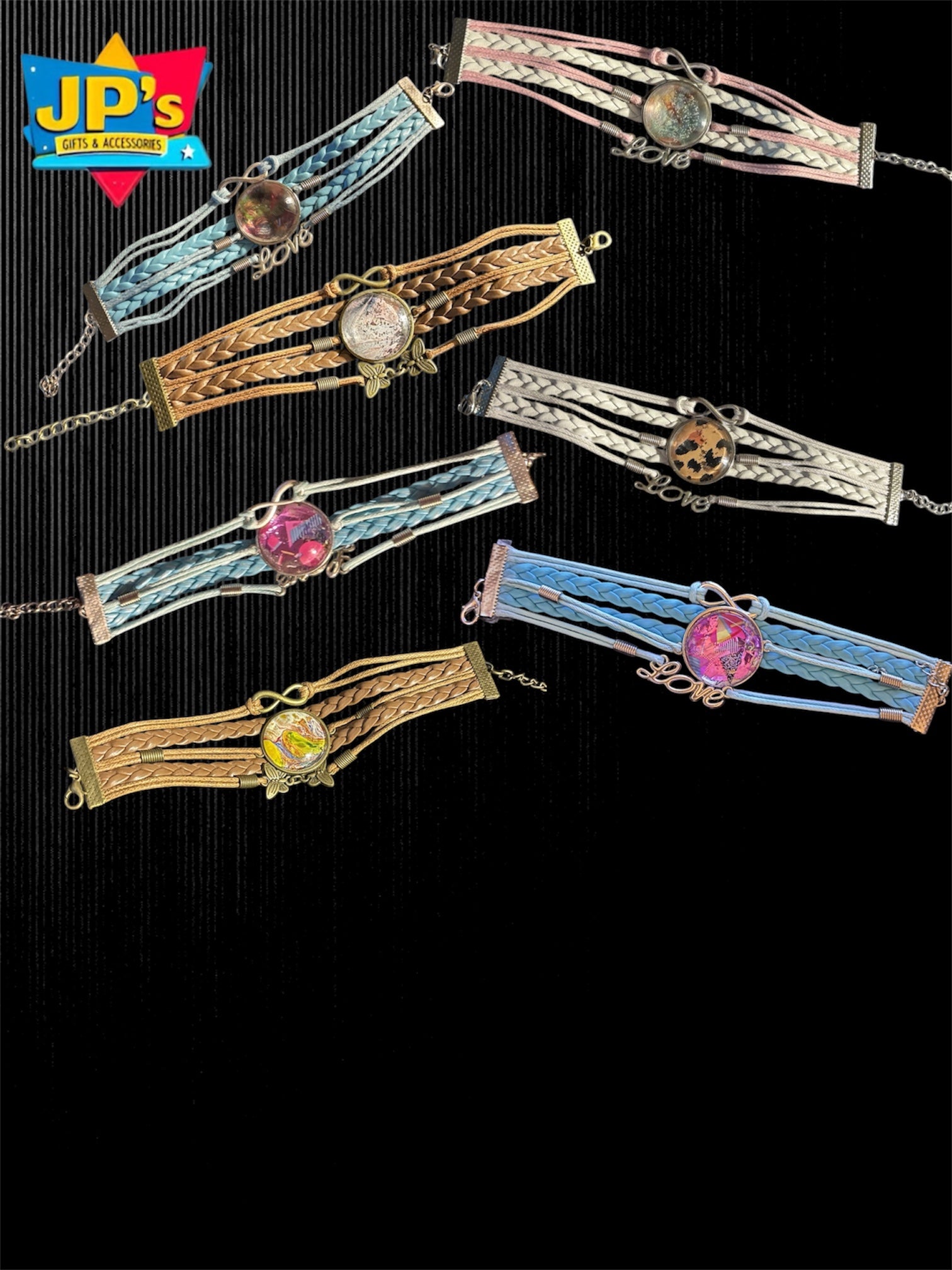 Patterned Cabochon Bracelets image 0