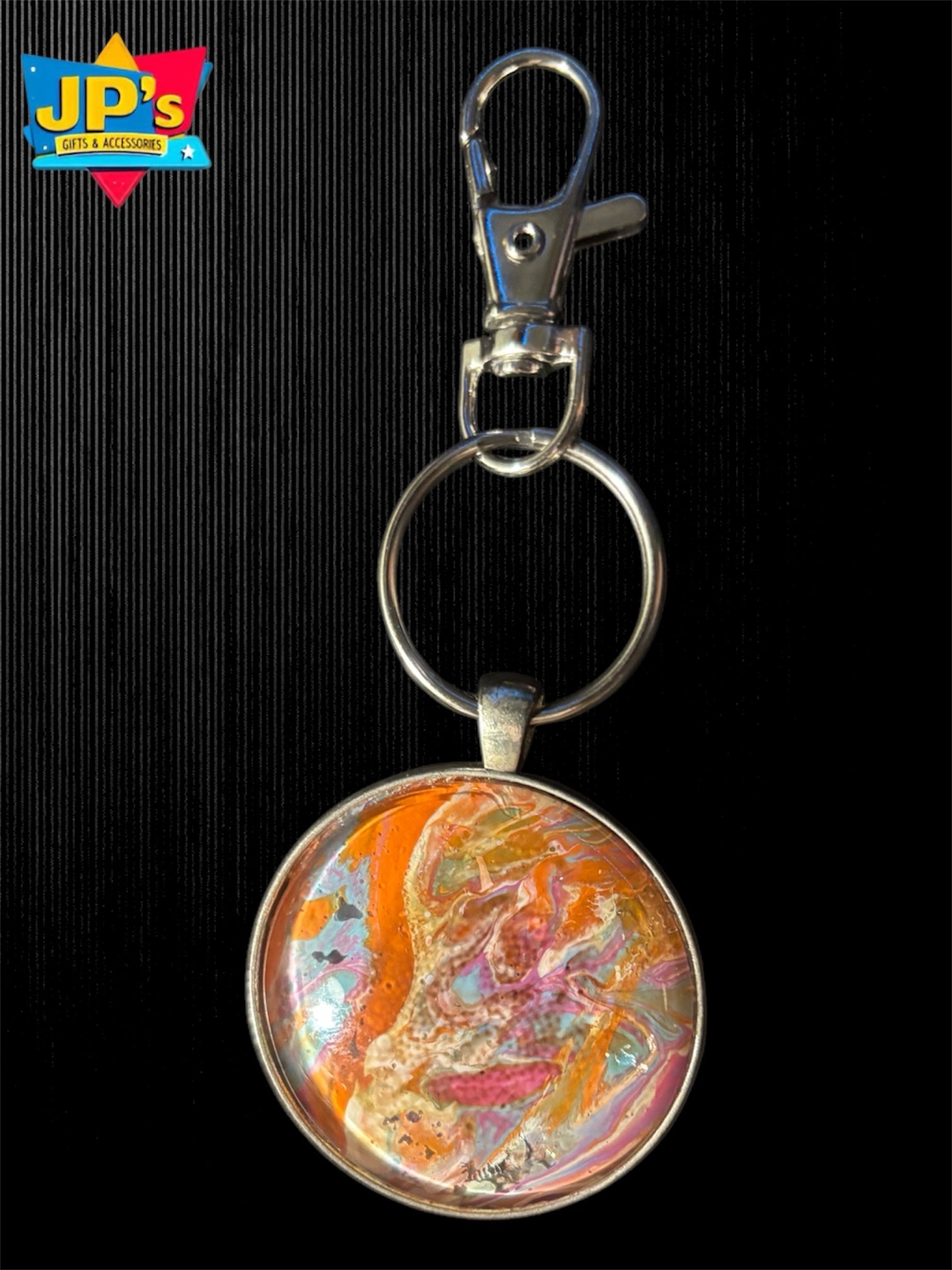 Patterned Cabochon Keyrings image 3