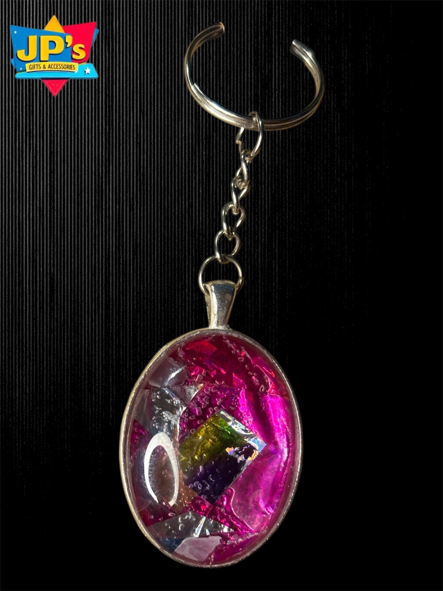 Rainbow Pattern Keyrings