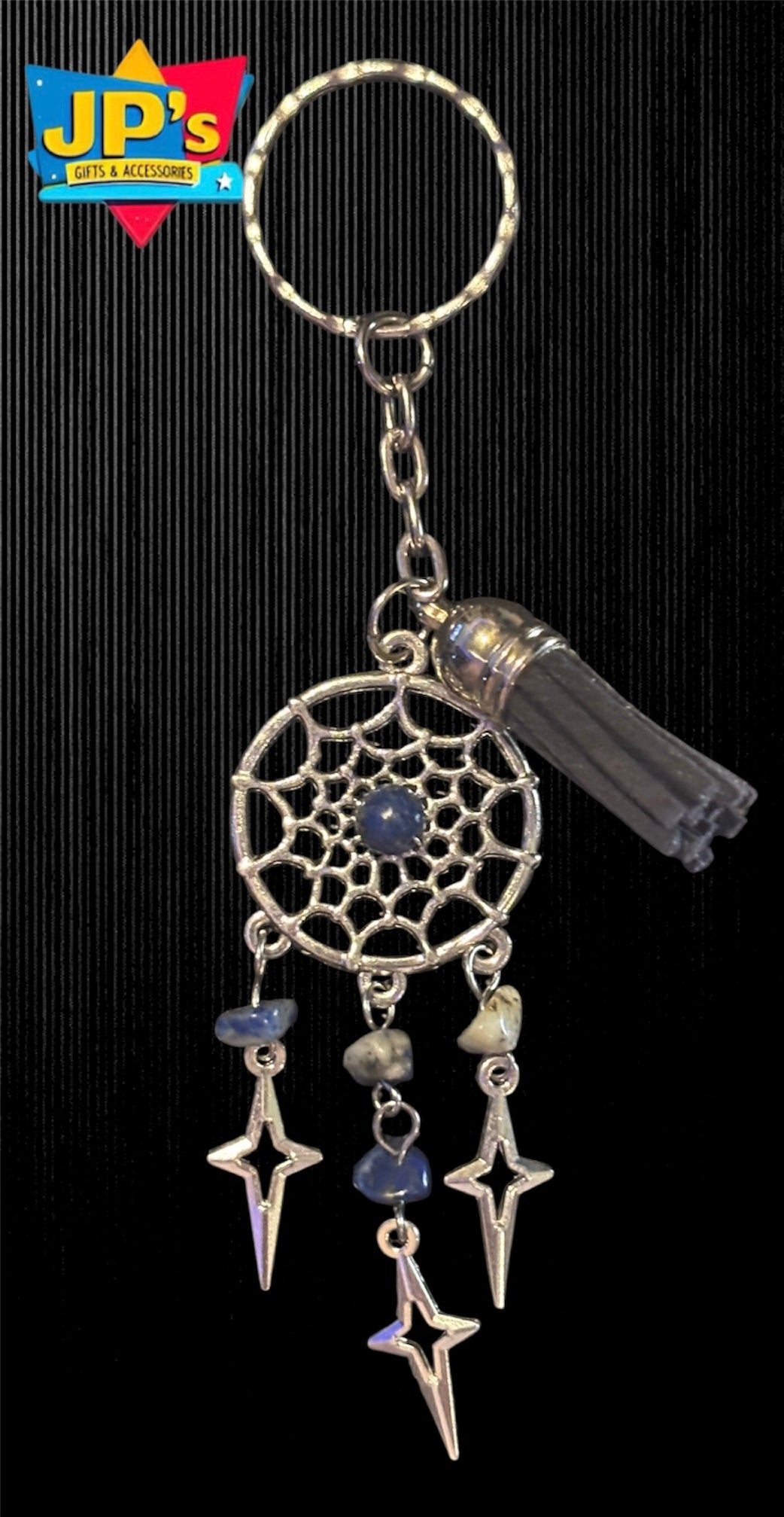 Gemstone Star Dreamcatcher Keyrings image 3