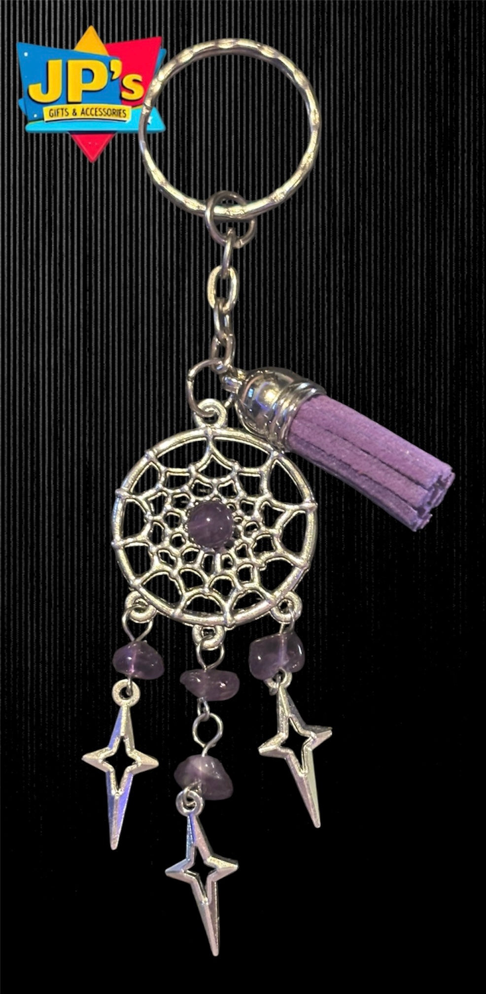 Gemstone Star Dreamcatcher Keyrings image 8