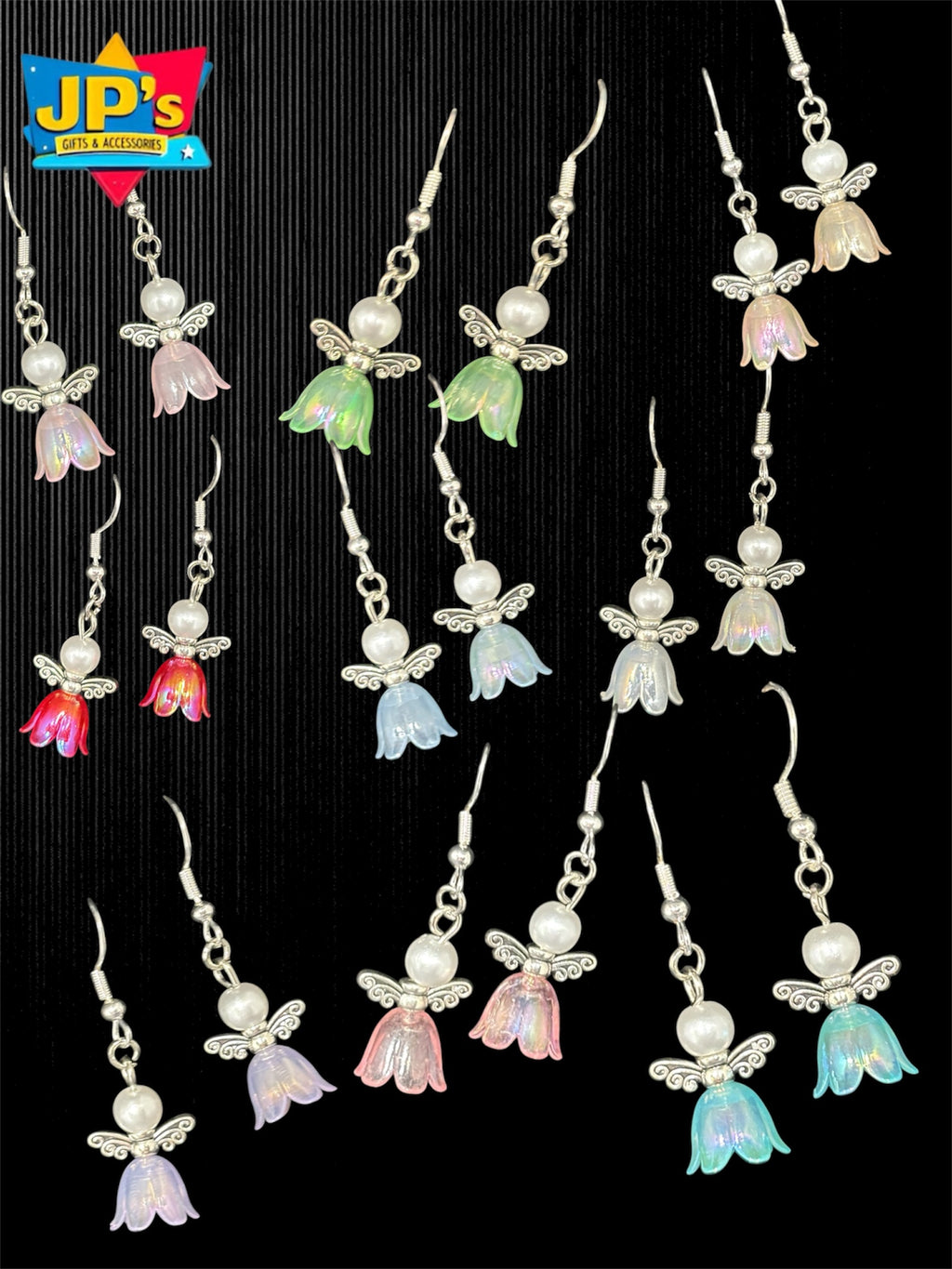 Beaded Flower Girl Earrings image 0