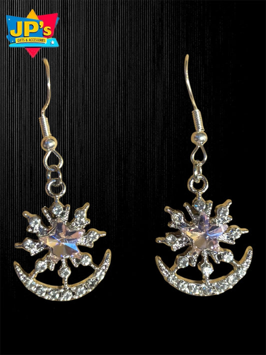 Dazzling Silver Plated Star Earrings image 1