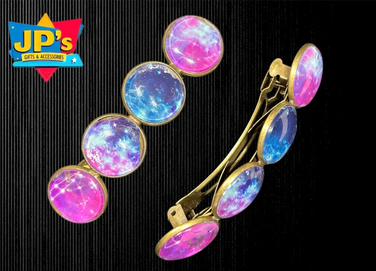 Large Patterned Hair Clips image 10