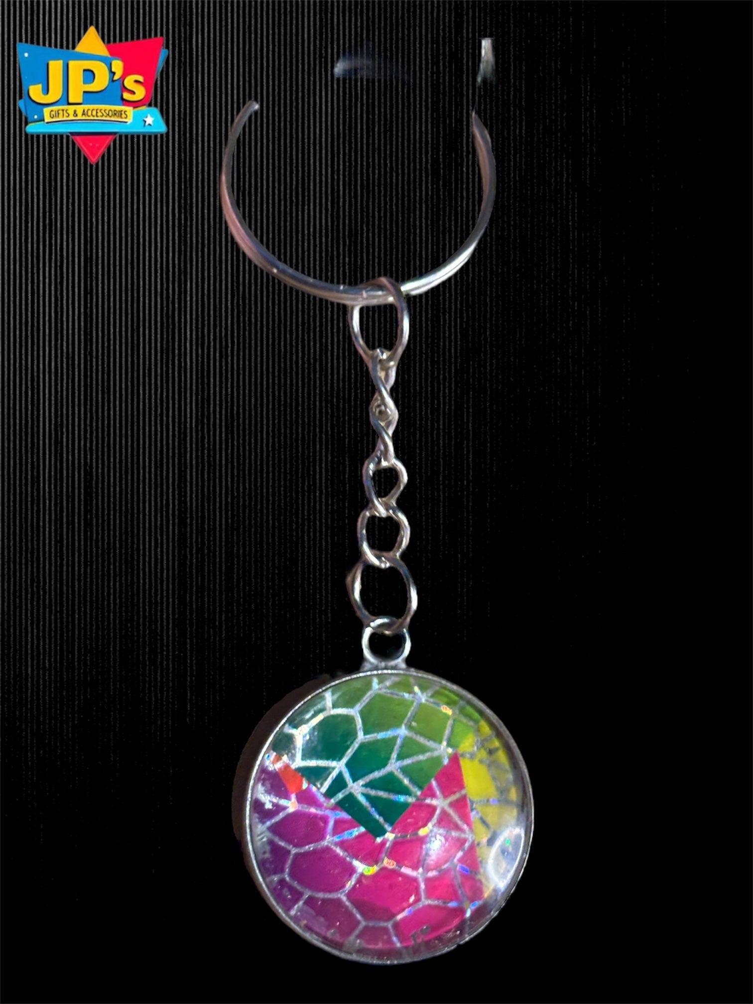 Rainbow Pattern Keyrings