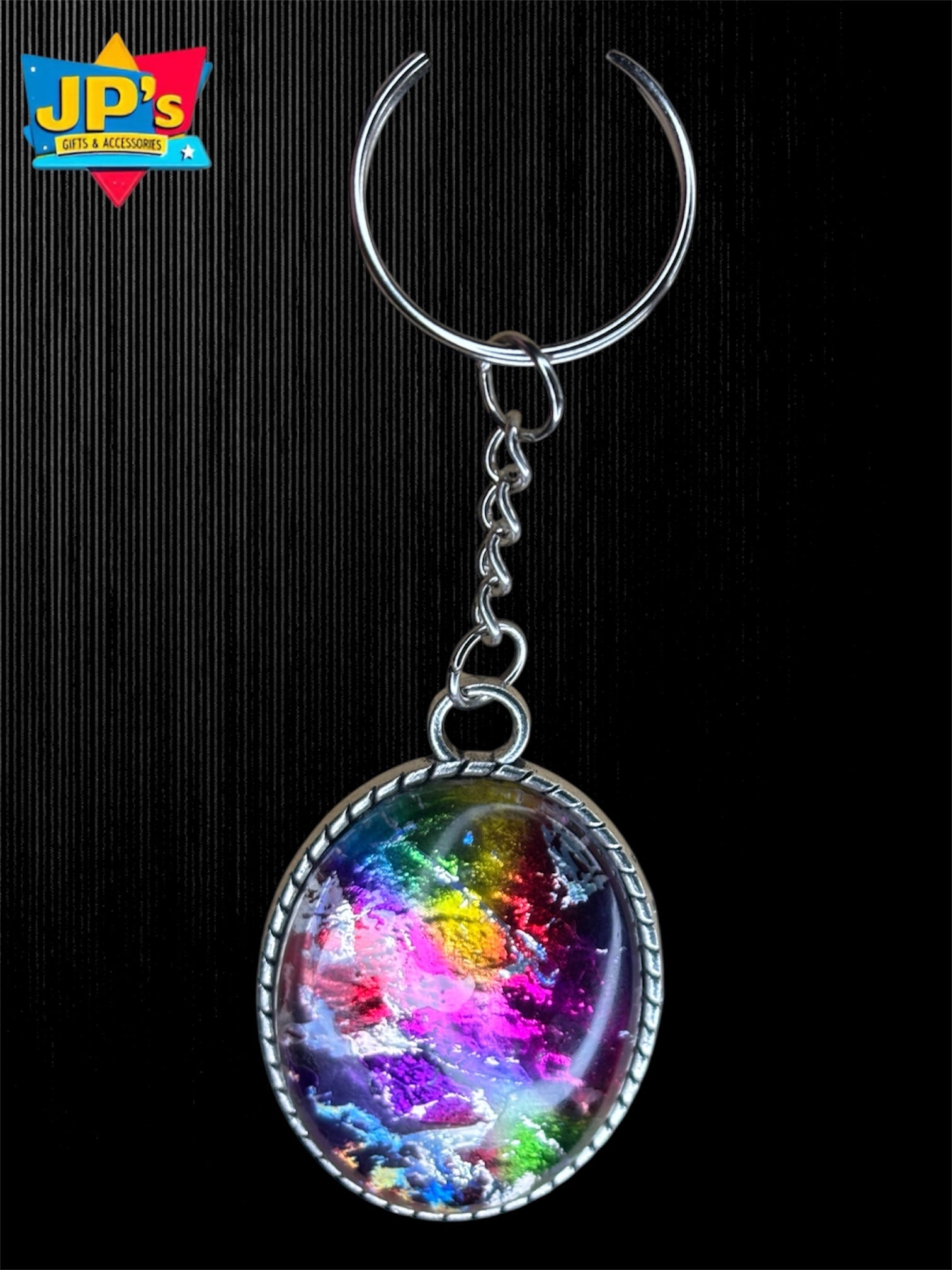 Rainbow Pattern Keyrings