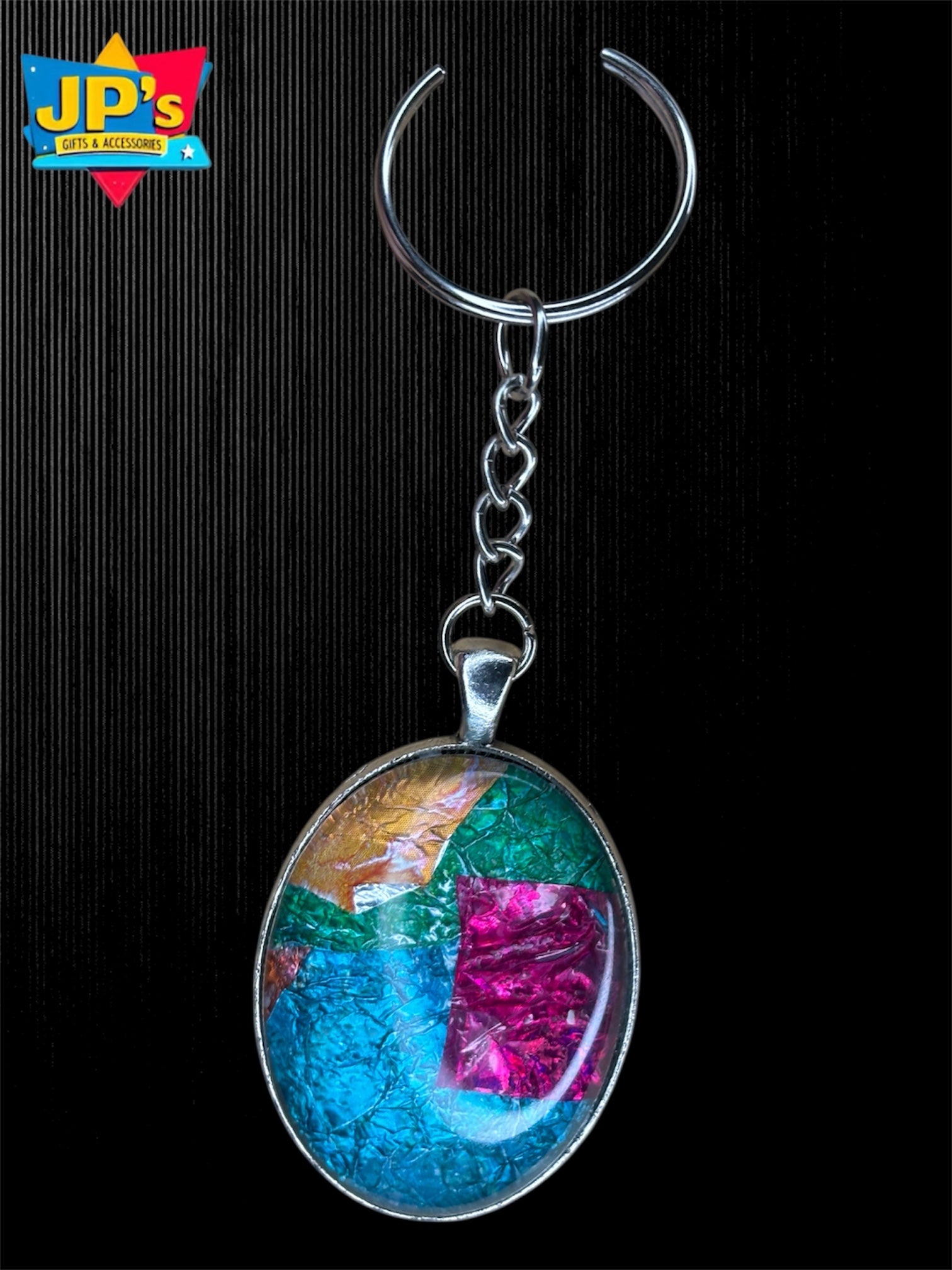 Rainbow Pattern Keyrings