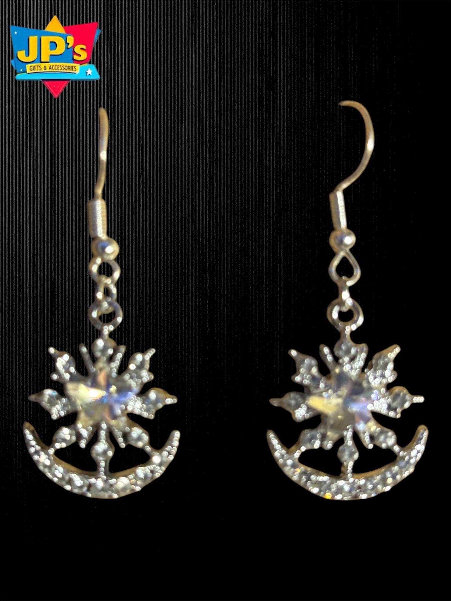 Dazzling Silver Plated Star Earrings image 2