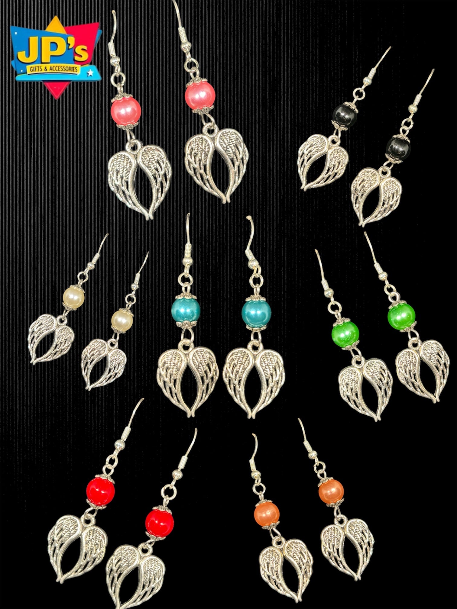 Headed Angel Earrings image 0