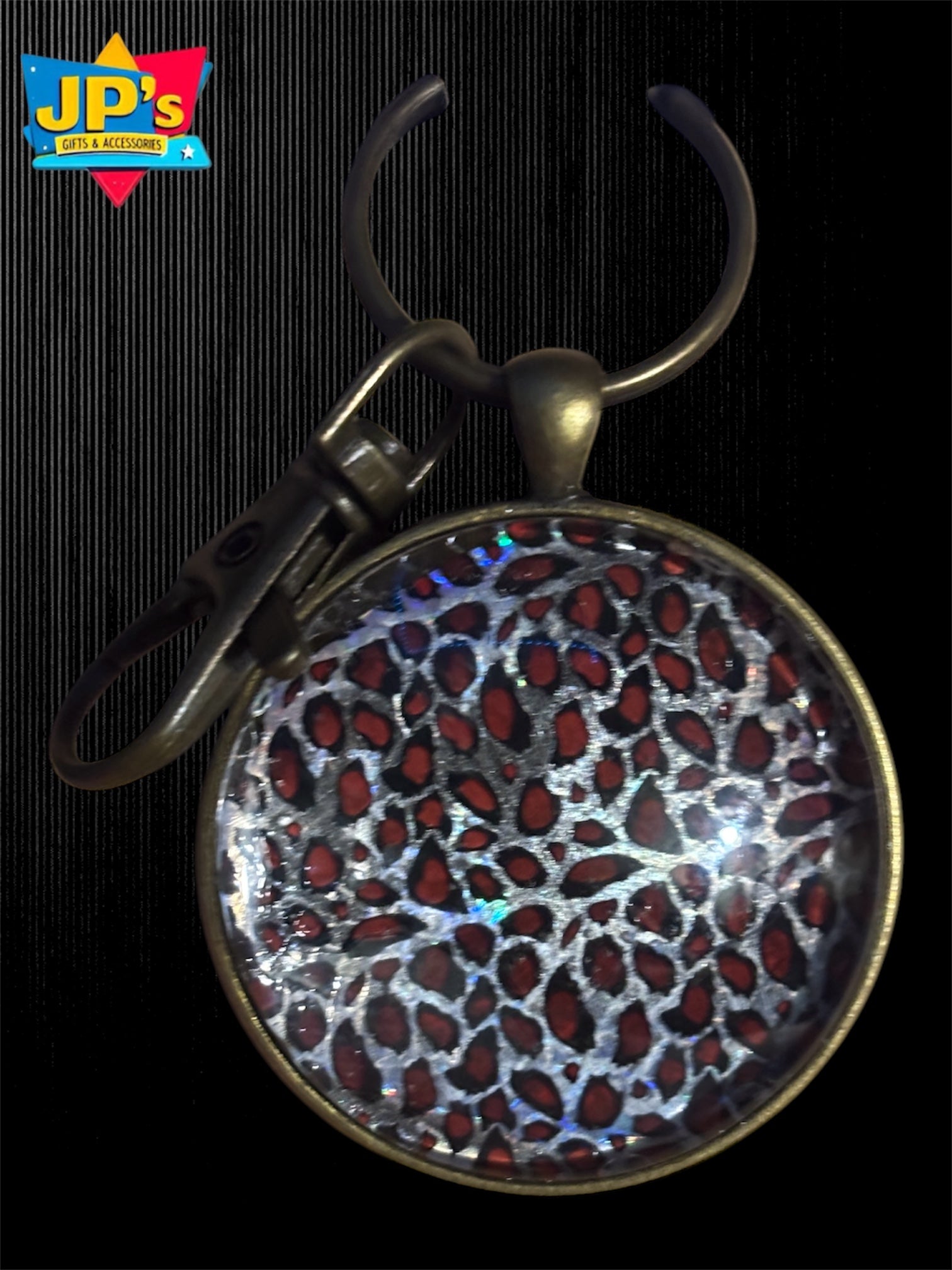 Patterned Cabochon Keychains image 5