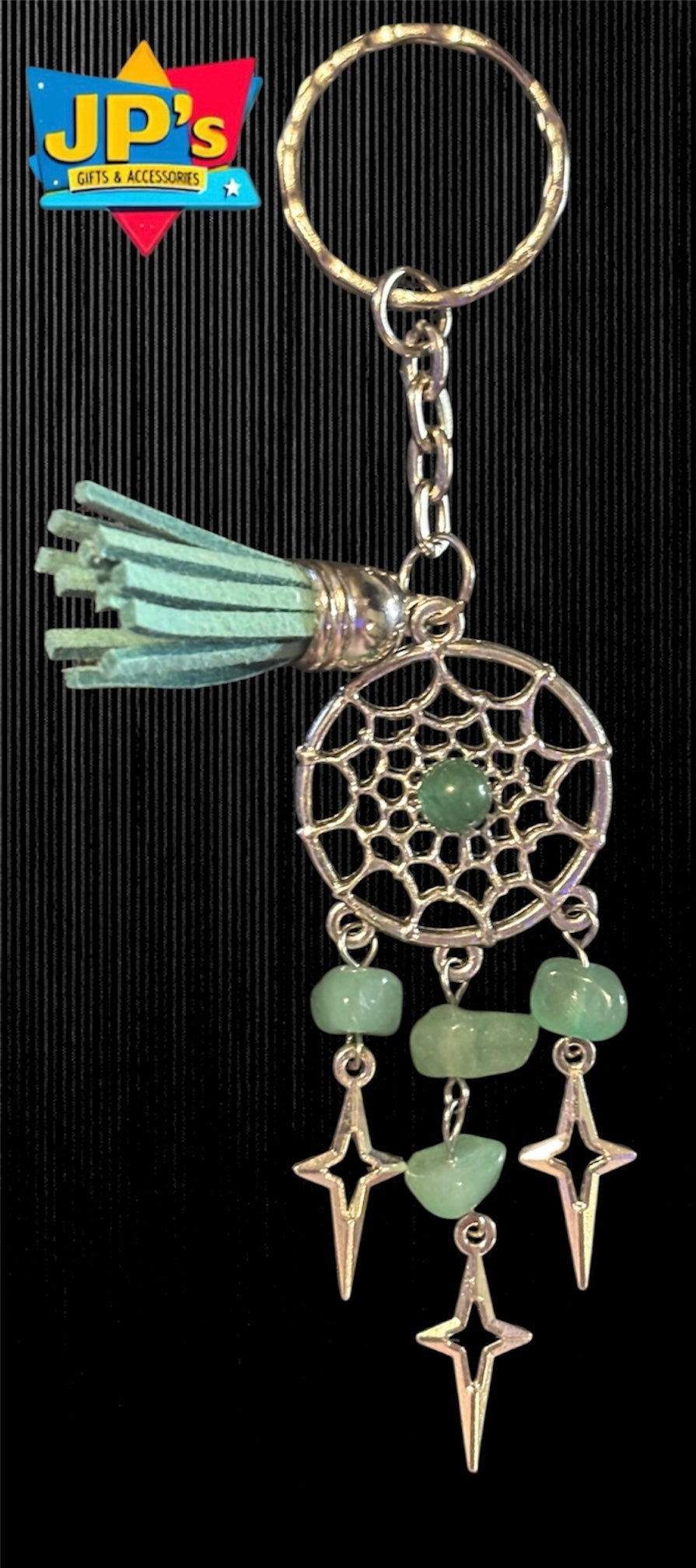 Gemstone Star Dreamcatcher Keyrings image 2